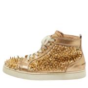 Christian Louboutin Pre-owned Pre-owned Laeder sneakers Yellow, Dam