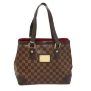 Louis Vuitton Vintage Pre-owned Belagd canvas totevskor Brown, Dam