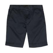 Incotex Avslappnade Bomullsshorts Blue, Herr