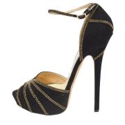 Jimmy Choo Pre-owned Pre-owned Mocka klackskor Black, Dam