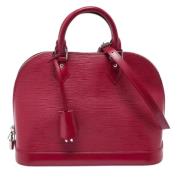 Louis Vuitton Vintage Pre-owned Tyg louis-vuitton-vskor Red, Dam