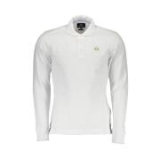 La Martina Elegant Slim Fit Polo med Broderidetaljer White, Herr