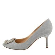 Manolo Blahnik Pre-owned Pre-owned Tyg klackskor Gray, Dam