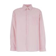 A.p.c. Rosa Malo Randig Logotyp Skjorta Pink, Herr