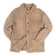 Giorgio Brato Beige Lambskin Long Jacket Brown, Herr