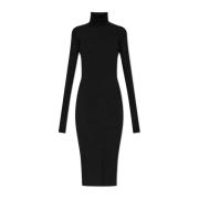 Jil Sander Räfflad Klänning Black, Dam