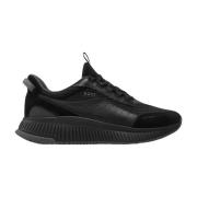 Boss Svarta Hybrid Sneakers i Blandade Material Black, Herr