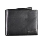 Guess Elegant Svart Läder Bifold Plånbok Black, Herr