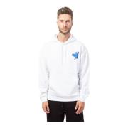 Hugo Boss Grafiskt Logotyp Hoodie Straight Fit Kollektion White, Herr