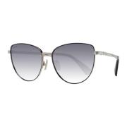 Max Mara Guld Metallfjäril Gradient Solglasögon Gray, Dam