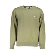 Timberland Grönt Fleece Sweatshirt med Rund Hals Green, Herr