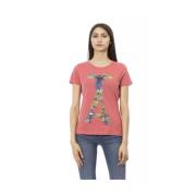 Trussardi Elegant Fuchsia Kortärmad Mode Tee Pink, Dam