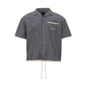 Armani Exchange Bl Cotton Shirt fr Mn Blue, Herr