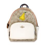 Coach Mini Court Fjäril Ryggsäck Krita Taffy Multicolor, Dam