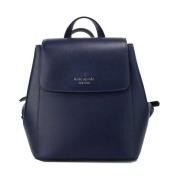 Kate Spade Madison Navy Medium Flap Ryggsäck Blue, Unisex