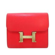 Hermès Vintage Pre-owned Laeder plnbcker Red, Dam