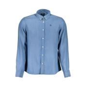 North Sails Blå Lyocell Skjorta, Regular Fit, Button-Down Blue, Herr