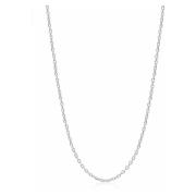 Nialaya Mens Stainless Steel Cable Chain Gray, Herr