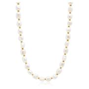 Nialaya Mens Baroque Pearl Choker Yellow, Herr