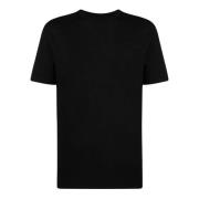 Jil Sander Svart Bomull T-shirt med Logotyptryck Black, Herr