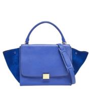 Celine Vintage Pre-owned Laeder handvskor Blue, Dam