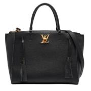 Louis Vuitton Vintage Pre-owned Laeder totevskor Black, Dam