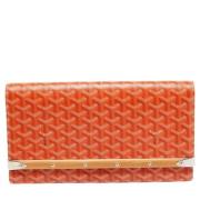 Goyard Vintage Pre-owned Laeder kuvertvskor Orange, Dam