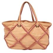 Bottega Veneta Vintage Pre-owned Laeder totevskor Beige, Dam