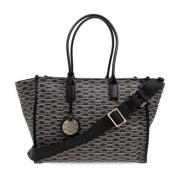 Emporio Armani Shopper väska med monogram Black, Dam