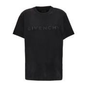 Givenchy Casual Bomull T-shirt för Män Black, Dam