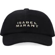 Isabel Marant Stilig Logo Baseball Cap Black, Dam