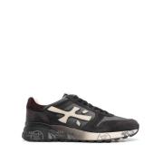 Premiata Nylon och Mocka Sneakers Gray, Herr