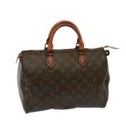 Louis Vuitton Vintage Pre-owned Canvas handvskor Brown, Dam