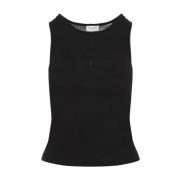 Saint Laurent Noir Tank Top Black, Dam