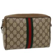 Gucci Vintage Pre-owned Canvas kuvertvskor Beige, Dam