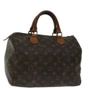 Louis Vuitton Vintage Pre-owned Canvas handvskor Brown, Dam