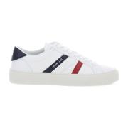 Moncler Lädersneakers med Tricolor Band Multicolor, Herr