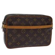 Louis Vuitton Vintage Pre-owned Canvas kuvertvskor Brown, Dam