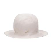 Borsalino Ull Kashmir Cloche Hatt White, Unisex