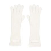 Jacquemus Gros Grain Handskar Off White White, Dam