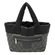 Chanel Vintage Pre-owned Nylon totevskor Green, Dam