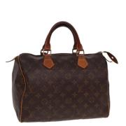 Louis Vuitton Vintage Pre-owned Canvas handvskor Brown, Dam