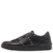 Valentino Vintage Pre-owned Laeder sneakers Black, Herr