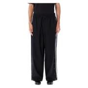 Y-3 Svart Track Pant med 3 Ränder Black, Herr