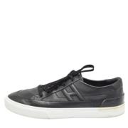 Hermès Vintage Pre-owned Laeder sneakers Black, Herr