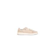 Paura Semskade Sneakers med Läder och Mesh Detaljer Beige, Herr