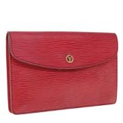 Louis Vuitton Vintage Pre-owned Laeder kuvertvskor Red, Dam