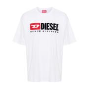 Diesel Vita T-shirts och Polos White, Herr