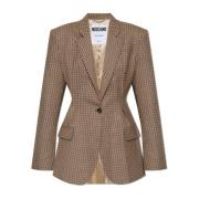 Moschino Ull Blazer Beige, Dam