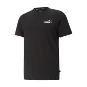 Puma Svart T-shirt med logotryck Black, Herr